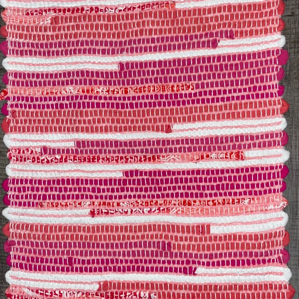 Table Runner Handwoven  Handwoven- by Curlythreads 48 x 13